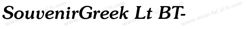 SouvenirGreek Lt BT字体转换